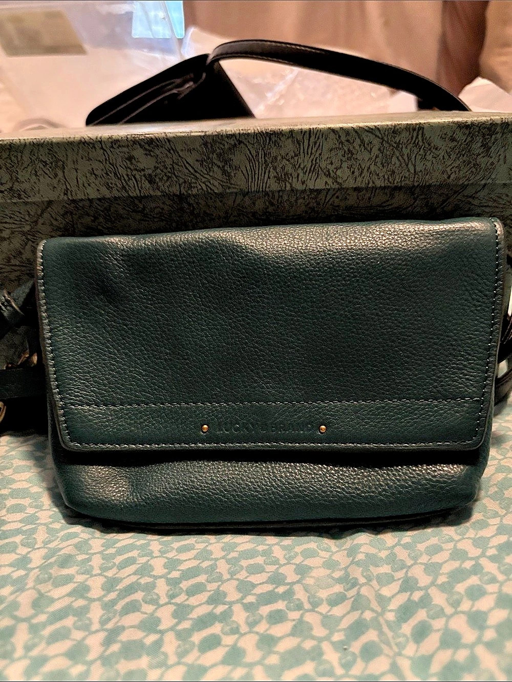Lucky Brand Green Crossbody Bag NWT